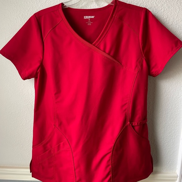 Set of top and bottom Scrubstar scrub small size red color - Picture 1 of 12